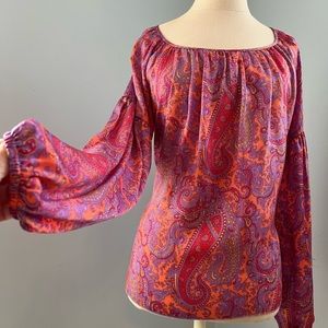 Vibrant Paisley Blouse